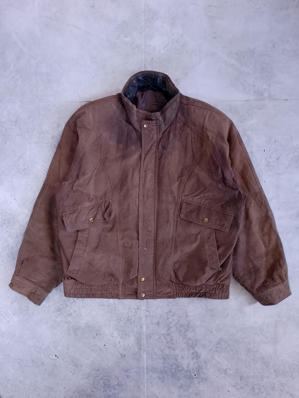 Vintage NORTHWEST TERRITORY Brown Suede Bomber Jacket - Picture 13 of 14